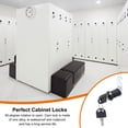 thumbnail image 7 of Uxcell Keyed Alike Cabinet Cam Lock with Tubular Locks for Security 5/8 Inch Black, 7 of 7