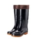 thumbnail image 1 of Sonducket Botas de lluvia, zapatos calentadores de muslo de plástico, chanclos de plana, cómodos y puros, diarios, informales, para el día de Accesorios de calzado Negro Algodón> 41 Sonducket AP013571-11, 1 of 6