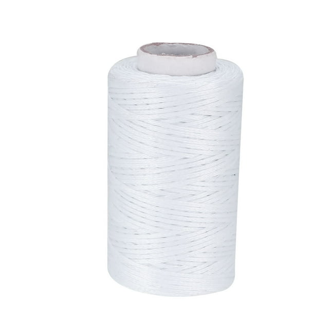 Hilo encerado para coser Uxcell Cordón de cuero blanco 1 pieza