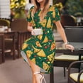 thumbnail image 3 of Balery Pizza Vestidos sueltos de manga corta para mujer, vestidos de verano 2025, vestidos casuales de corte A con vuelo., 3 of 6