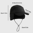 thumbnail image 3 of Fewfanhot Baseball Hat with Strape for Men & Women Waterproof Winter Warm Windproof Adjustable Hat Trapper Cap, 3 of 3