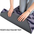 thumbnail image 3 of Leopard Pattern Purple Hot Yoga Mat Towel Non Slip for Hot Yoga - Quick-Drying Yoga Mat Cover with 4 Corner Pockets with Travel Bag - Hot Yoga Towel Non Slip Grip Moisture Wicking Sweat 70"x26", 3 of 6