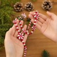 thumbnail image 4 of Christmas Bead Garland with Peppermint Candy Charms, 1 Strand, Red and White, for Christmas Tree and Home Decor, Holiday Decoration, 4 of 5