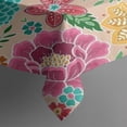 thumbnail image 3 of Pioneer Flower Floral Print Pattern Rectangle Tablecloth 60"x84",Waterproof Polyester Rectangle Table Cloth, Wipeable Spillproof Polyester Tablecloth for Dining, Camping, Indoor and Outdoor, 3 of 5