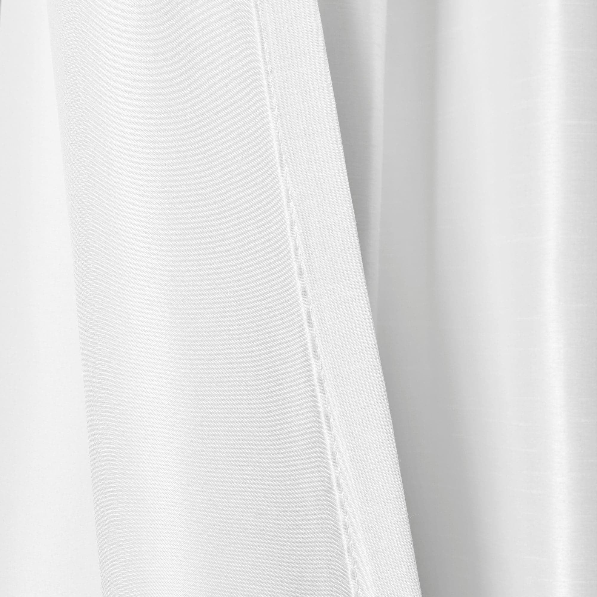 Lush Decor Solid White Rod Pocket Single Window Panel Curtain 54" x 84"