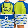 thumbnail image 6 of iXtreme Boys Rash Guard Set - 2 Piece UPF50+ Quick Dry Short Sleeve Swim Shirt & Swim Trunks for Boys, 6 of 7