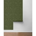 thumbnail image 5 of Seabrook Designs Moss Green Tonal Bird Garden Prepasted Wallpaper - 20.9 in. W. x 33 ft. L. Roll, 5 of 6