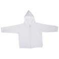 thumbnail image 1 of Bambini 417 NB Chandail à Capuchon en Interlock Blanc, Nouveau-Né, 1 of 2