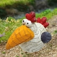 thumbnail image 1 of Estatua de pollo Soledad adorno de decoración de jardín resina, 1 of 10