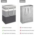 thumbnail image 2 of QCQHDU Collapsible Laundry Hamper, Gray, 2 Pieces, 2 of 6