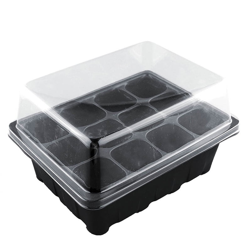 3pcs 12 Cell Seed Starter Kit Starting Plant Propagation Tray Dome Gardening Zd 