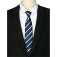 thumbnail image 4 of INSPIRE CHIC Men's Tie Zipper Adjustable Neck Tie for Casual Formal Navy Blue -1, 4 of 4