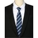 thumbnail image 4 of Corbata ajustable con cremallera INSPIRE CHIC para hombres, corbata de cuello para ocasiones casuales y formales, azul marino - 1 18.9" × 3.2", 4 of 4