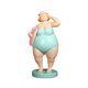 thumbnail image 1 of Figura de mujer de playa, escultura de escritorio, colección, linda estatua de resina artesanal, regordeta Verde, 1 of 8