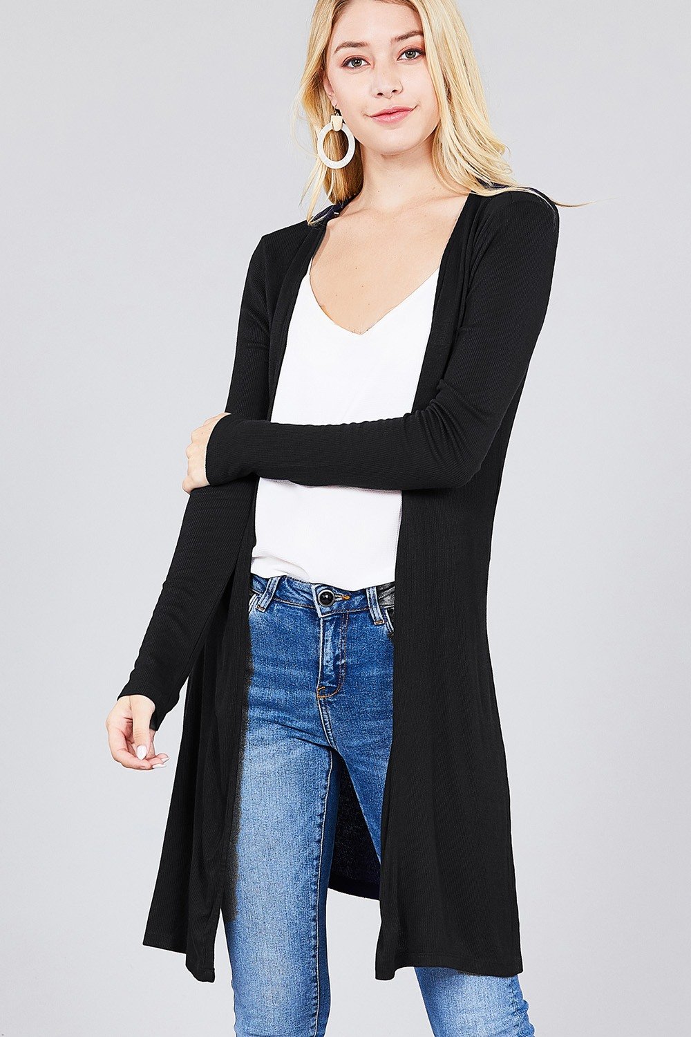 tunic length cardigans