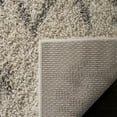 thumbnail image 5 of SAFAVIEH Arizona Arnold Geometric Shag Area Rug, Ivory/Grey, 5'1" x 7'6", 5 of 7