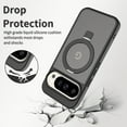 thumbnail image 4 of for Google Pixel 9 10 9 Pro 10 Pro Case Compatible with MagSafe with Kickstand, Translucent Matte Shockproof Phone Case Cover - Black, 4 of 7