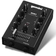 thumbnail image 1 of Mezclador de DJ portátil Gemini MM1 de 2 canales con conectores RCA y micrófono, 1 of 6