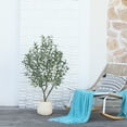 thumbnail image 6 of 4FT Artificial Olive Tree in Pot, Artificial Olive Plants with Fruits, Realistic Indoor Outdoor Plants for Home Decor Housewarming Gift, 6 of 7