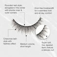 thumbnail image 4 of Faux Mink Lashes 815, Ultra-Soft, Natural Look False Eyelashes, Reusable Strip Lashes, 4 Pairs, 1 Pack, 4 of 7