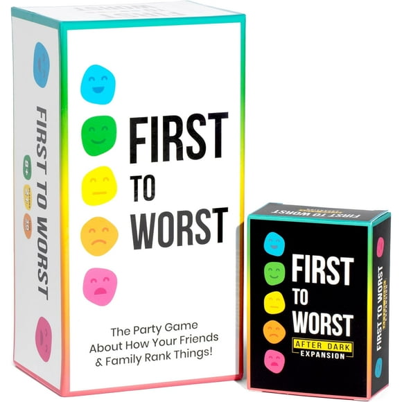 ERDS-Party Game + After Dark Expansion Set - The Card Game About How Your Friends & Family Rank Things - Adult Card Game for College Students, Groups & Fun Parties with Polarizing Priorities