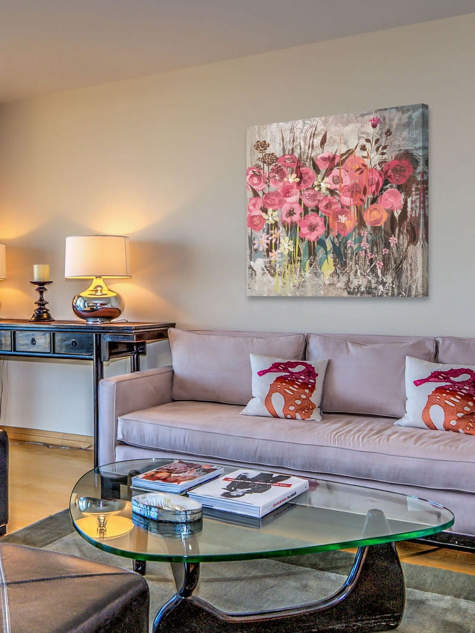 Marmont Hill "Floral Frenzy Pink I" Painting Print on Canvas
