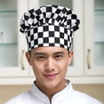 thumbnail image 3 of Sombrero de Chef alto de 2 piezas, sombreros de cocinero profesionales de varios colores, uniforme de trabajo multifuncional para panadería, Herramientas y accesorios para hornear Goma Blanca Negra Injueey HA012082-07, 3 of 6