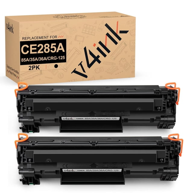 v4ink Cartucho de tóner compatible 85A de repuesto para HP 85A CE285A 36A CB436A 35A CB435A Canon 12 multicolor