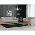 thumbnail image 5 of Ottomanson 90" Convertible Sofa Couch for Living Room, Microfiber Modern Sofa Bed with Storage, Beige, 5 of 5