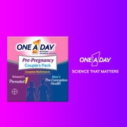 One A Day Pre-Pregnancy Multivitamin, Prenatal Vitamins, 30+30 Count
