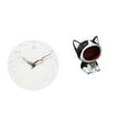 thumbnail image 1 of Reloj De Pared Decorativo Silencioso Para El Hogar, La Cocina, La Oficina, El Estudio, Con Estatua De Gato, Adorno Para Llaves, Cuenco Para Dulces, Centro De Mesa, Decoración Para Dormitorio Y, 1 of 8