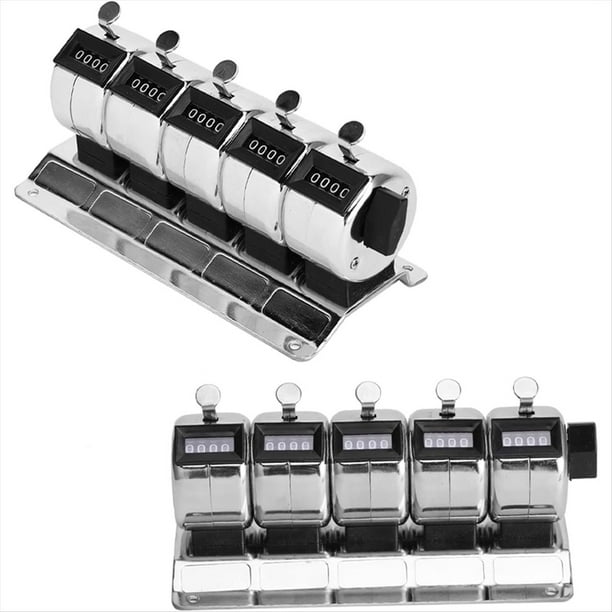 Contador Mecánico Manual de Metal, con , de Acero Inoxidable, Herramientas de Hardware para Conteo de Terminales y Estadísticas de Fábrica.
