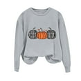 thumbnail image 2 of Inverlee Womens Thanksgiving Sweatshirts Plus Size Turkey Pumpkin Graphic Sweatshirt Comfy Long Sleeve Gifts Shirts Round Neck Tunic Tops Outfit, 2 of 4
