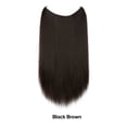 thumbnail image 1 of Peluca de mujer de una sola pieza libremente ajustable invisible cabello largo liso multicolor degradado línea de pesca extensión de cabello, 1 of 6
