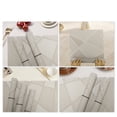 thumbnail image 5 of Unique Bargains 4 Pcs Blocks Pattern PET Heat Resistant Washable Placemats Khaki, 5 of 6
