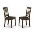 thumbnail image 2 of East West Furniture Antique 39" Wood Dining Chairs in Cappuccino (Set of 2), 2 of 2