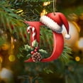 thumbnail image 1 of Home Decor 26 Christmas Letter Decorations A To Z (without H And V) Hanging Christmas Tree Pendant Alphabet Letters Named Alphabet Decorations Christmas Tree Decorations, 1 of 4