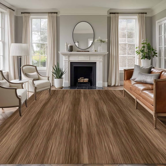 5'x7' Area Rugs, Brown Wood Grain Indoor Outdoor Area Rug for Living Room Bedroom, Retro Farmhouse Wooden Plank Washable Bathroom Rugs Kitchen Floor Carpet Mats Home Decor Aesthetic