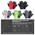 thumbnail image 4 of Guantes de ciclismo de medio dedo Mtb Guantes de hombre sin dedos Antideslizantes Mujer, 4 of 8