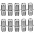 thumbnail image 1 of LEEYNEER 10 Pcs TV Connector Tv Cable Coaxial Cable Connectors F-Type Coax Cable Extender Adapter, 1 of 6
