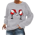 thumbnail image 2 of Pntutb Moda Mujer Casual O-cuello Navidad Impresión de manga larga Sudadera Pntutb Pntutb-2980, 2 of 4