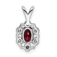 thumbnail image 4 of Sterling Silver Rhodium-plated Created Ruby & Diam. Pendant QBPD22JUL, 4 of 4