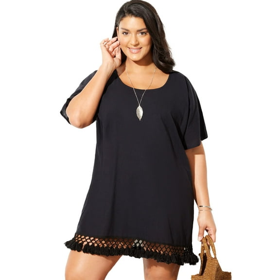 Swimsuits for All Women's Courtney Tassel Tunic