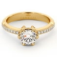 thumbnail image 4 of Delicate Classic Side Diamonds Engagement Ring, 4 of 4