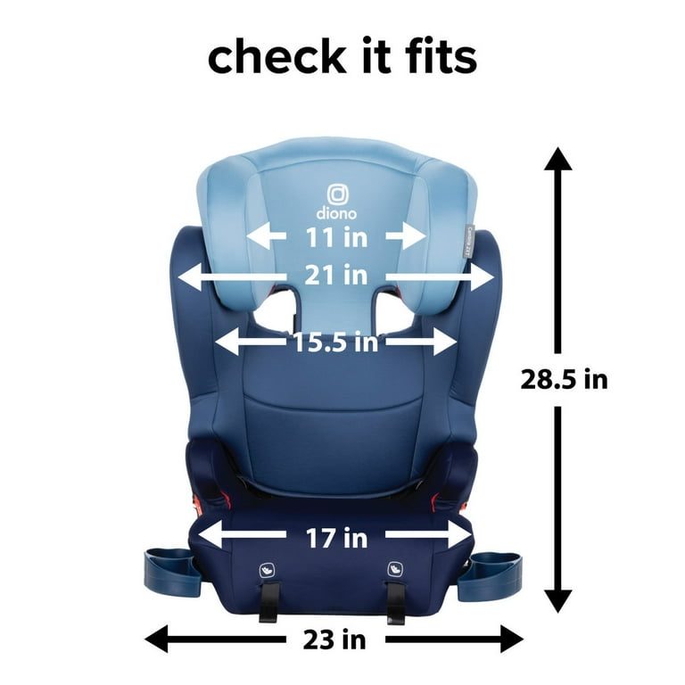 Diono Cambria 2XT Latch 2 in 1 High Back to Backless Booster Car Seat Blue Surge Walmart
