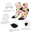 thumbnail image 6 of Bingfone Color Donut Design Patterned Men'S Women'S Casual Cotton Socks, 6 of 9