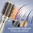 thumbnail image 6 of Dual Voltage Hair Dryer Brush, Aima Beauty 4 in 1 Travel Hair Dryer for Hair Styling, 2.3 Inch Ionic Blow Dryer Brush, Good for Travel and Gift, Champagne Silver, 6 of 8