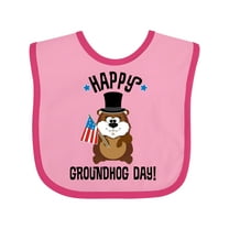 Inktastic Happy Groundhog Day February Boys or Girls Baby Bib