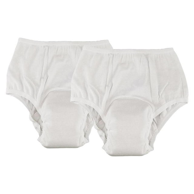 Yinanstore 2x Shorts d'Incontinence, Lavables pour Incontinence, Pantalons-Couches pour Hommes, avec Absorption
