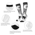 thumbnail image 4 of Saiise Bluey Funny Socks Men Women Boys Kids Adults Novelty Graphic Crew Tube Socks Crazy Design Casual Dress Socks for Sports,Running,Travel, 4 of 7